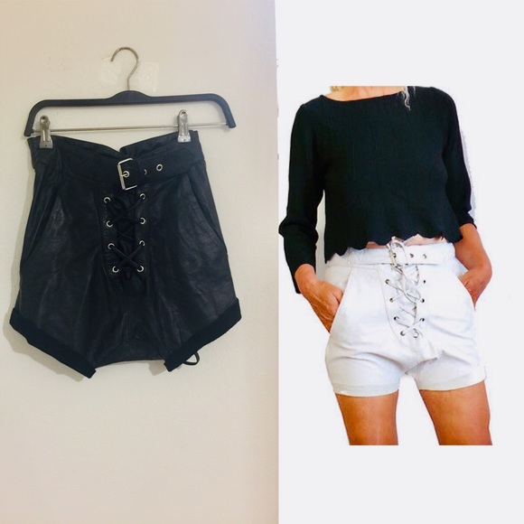 one teaspoon leather shorts